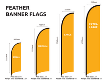 Load image into Gallery viewer, Used Cars Feather Flag Set $121.00