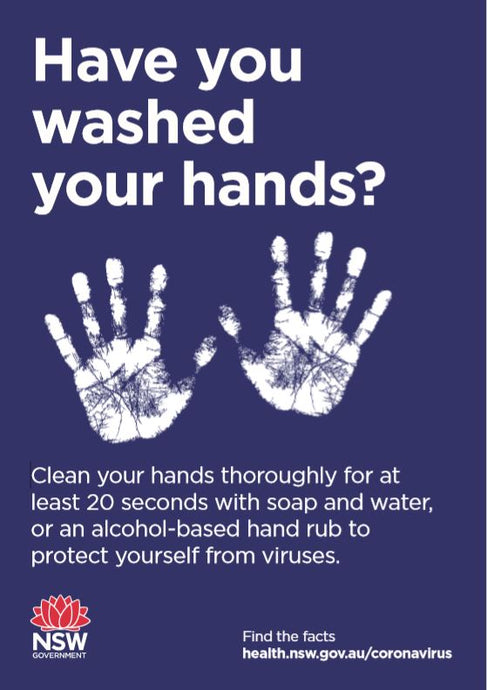 NSW Gov - Have you washed your hands?
